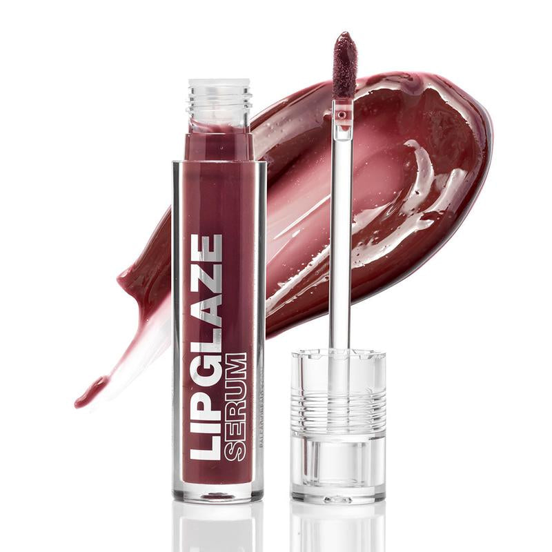 Palladio Lip Glaze Serum, Hydrating Lip Gloss with Peptides & Hyaluronic Acid for Plump, Smooth, and Nourished Lips – Vegan, High-Shine, Non-Sticky Finish