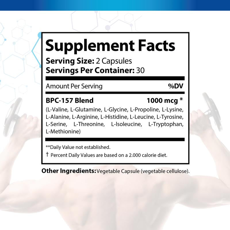 EDNA HOME BPC-157 Supplement 1000Mg 30 Day Supply Made in USA