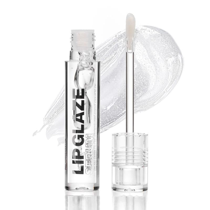 Palladio Lip Glaze Serum, Hydrating Lip Gloss with Peptides & Hyaluronic Acid for Plump, Smooth, and Nourished Lips – Vegan, High-Shine, Non-Sticky Finish
