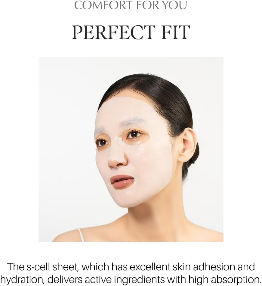 D’Alba Italian White Truffle Nourishing Treatment Mask 5Pcs, Vegan Skincare, Nourishing and Soothing Sheet Mask for Dry and Tired Skin, Safe for Sensitive Skin, Deep Hydration Mask, Korean Skincare