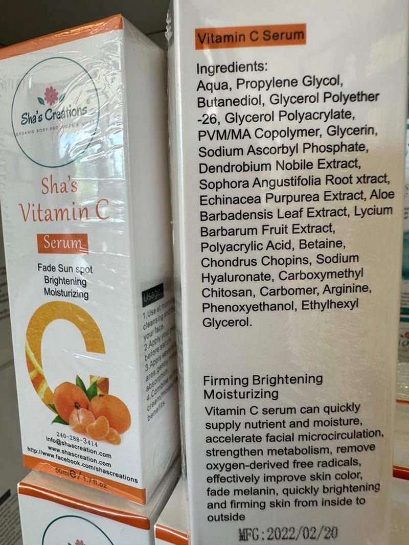 Vitamin C Serum Hyaluronic Acid Alcohol Free
