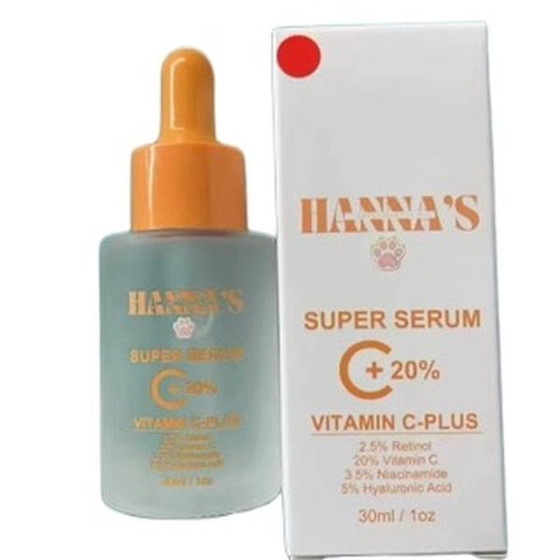 Super Serum C plus - 20% Vitamin C & Hyaluronic Acid for Perfect Skin Hydration - 30Ml