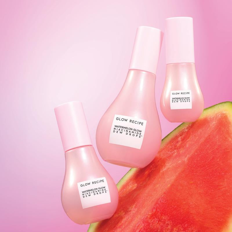 Glow Recipe Jumbo Watermelon Glow Niacinamide Dew Drops 80Ml, Brightens & Hydrates Skin, Lightweight Glow Serum