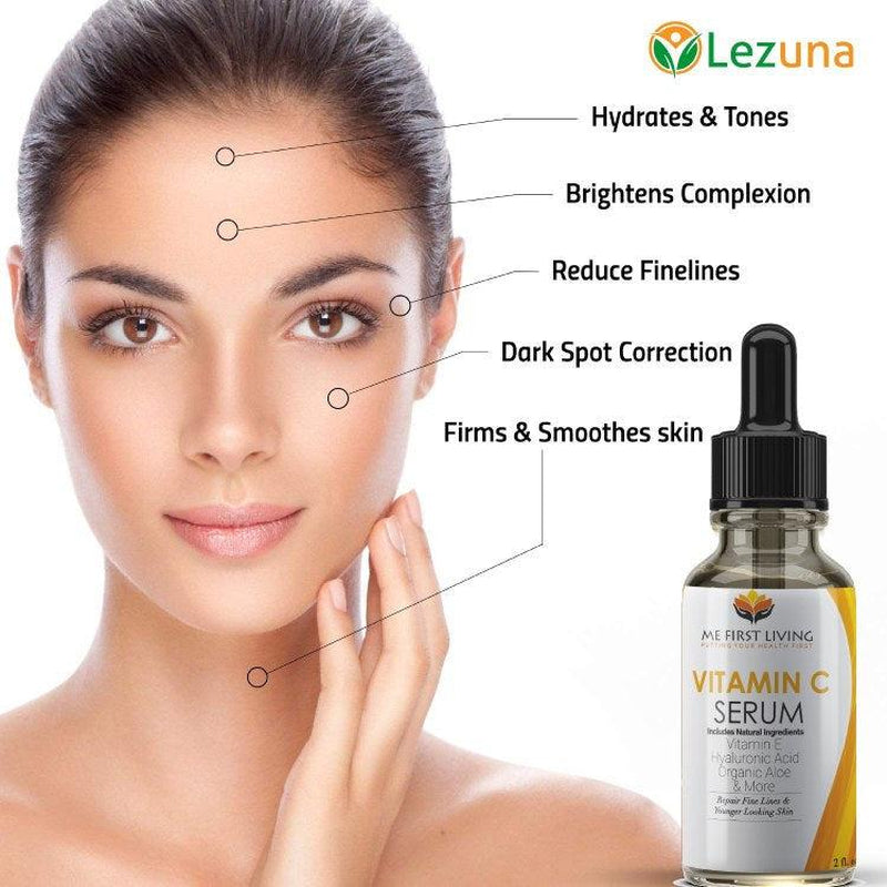Vitamin C Face Serum, Hyaluronic Acid, Vitamin C & More - 2 OZ