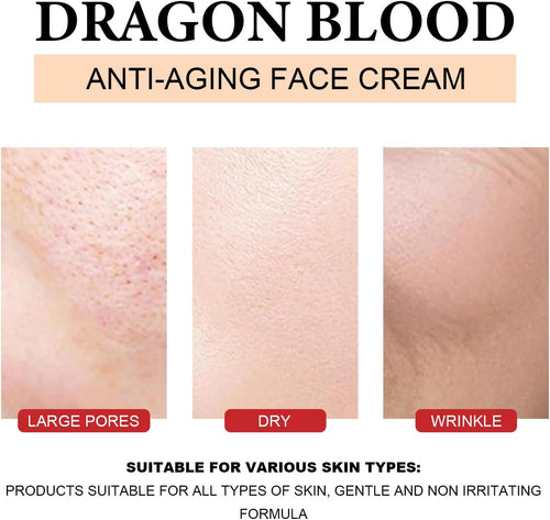 Dragon'S Blood Cream, Skin Care anti Wrinkle Cream, Dragon'S Blood Wrinkle Smoothing Face Cream, Anti-Aging Anti-Wrinkle Cream, Anti-Wrinkle Cream Body Cream for Firming Smoothing the Skin