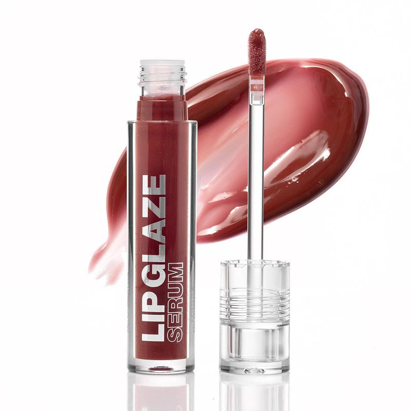 Palladio Lip Glaze Serum, Hydrating Lip Gloss with Peptides & Hyaluronic Acid for Plump, Smooth, and Nourished Lips – Vegan, High-Shine, Non-Sticky Finish