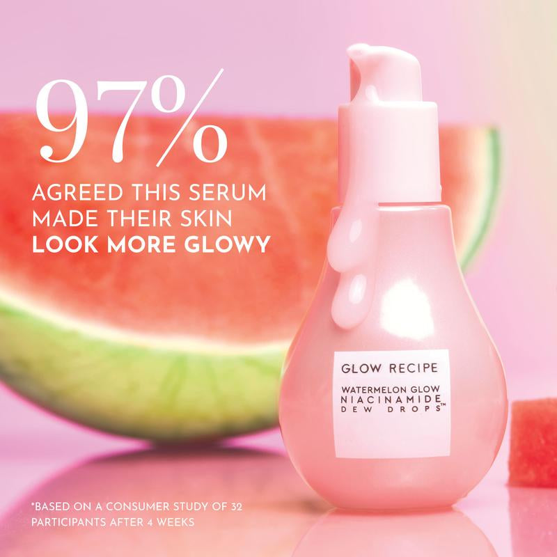 Glow Recipe Jumbo Watermelon Glow Niacinamide Dew Drops 80Ml, Brightens & Hydrates Skin, Lightweight Glow Serum