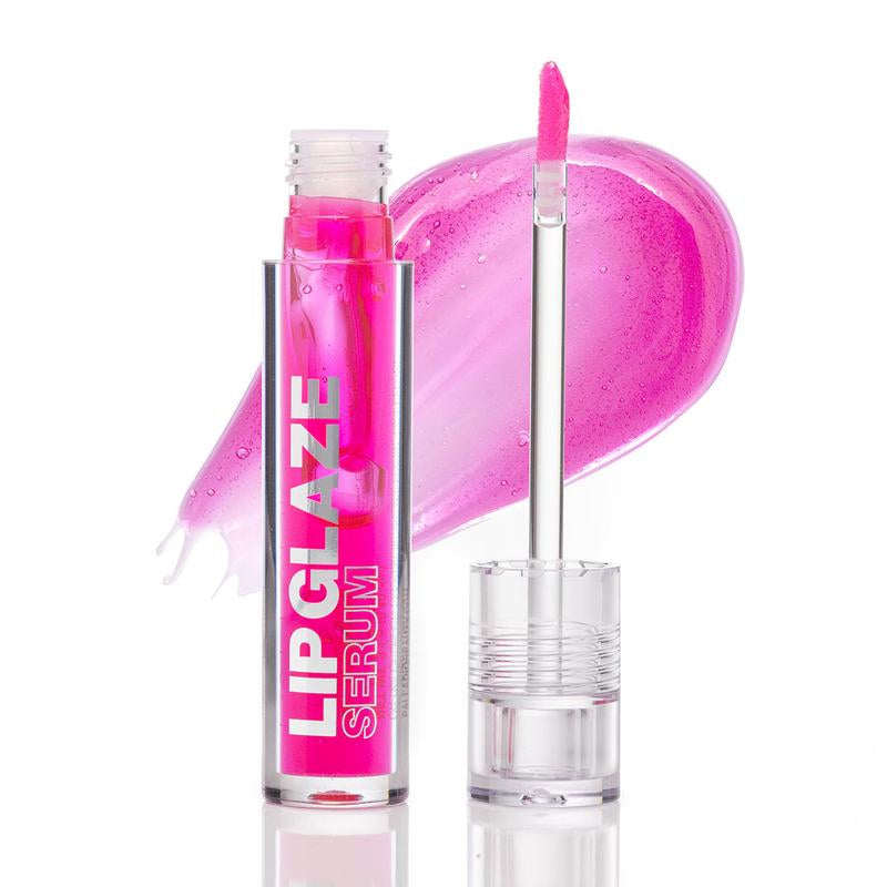 Palladio Lip Glaze Serum, Hydrating Lip Gloss with Peptides & Hyaluronic Acid for Plump, Smooth, and Nourished Lips – Vegan, High-Shine, Non-Sticky Finish