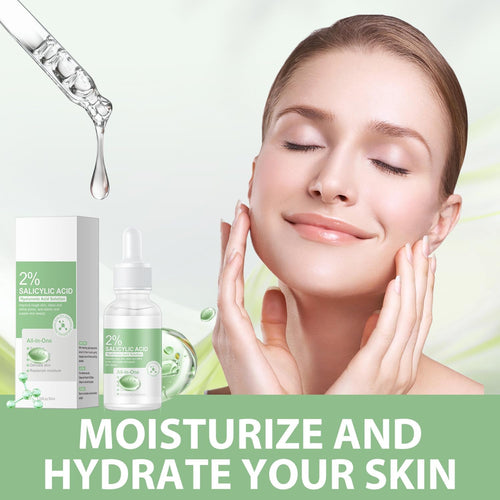 2% Salicylic Acid Face Serum with Hyaluronic Acid, Hydrating Serum for Face, Pore Exfoliating for All Skin, 30Ml