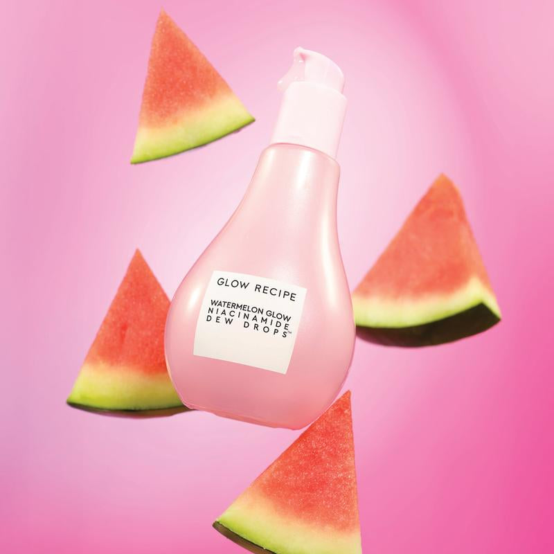 Glow Recipe Jumbo Watermelon Glow Niacinamide Dew Drops 80Ml, Brightens & Hydrates Skin, Lightweight Glow Serum